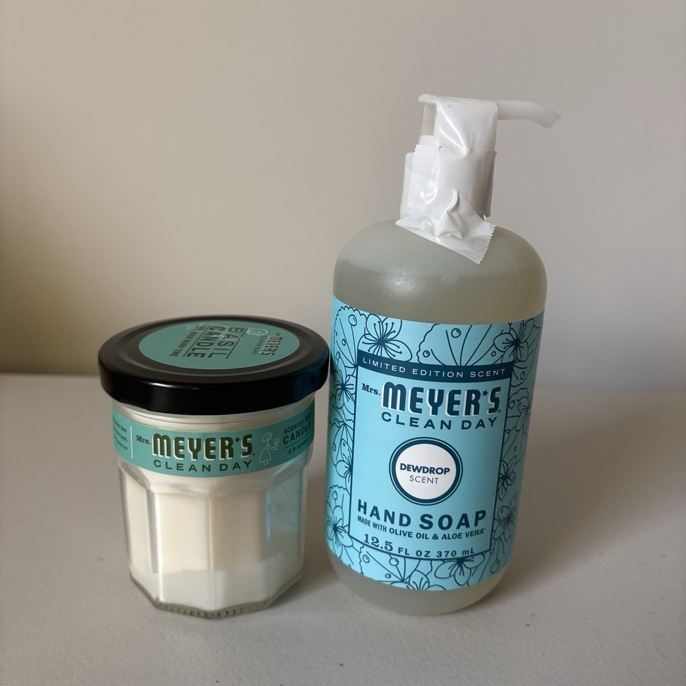 Mrs. Meyer's Clean Day 12.5 Oz.Dewdrop Liquid Hand Soap & Candle